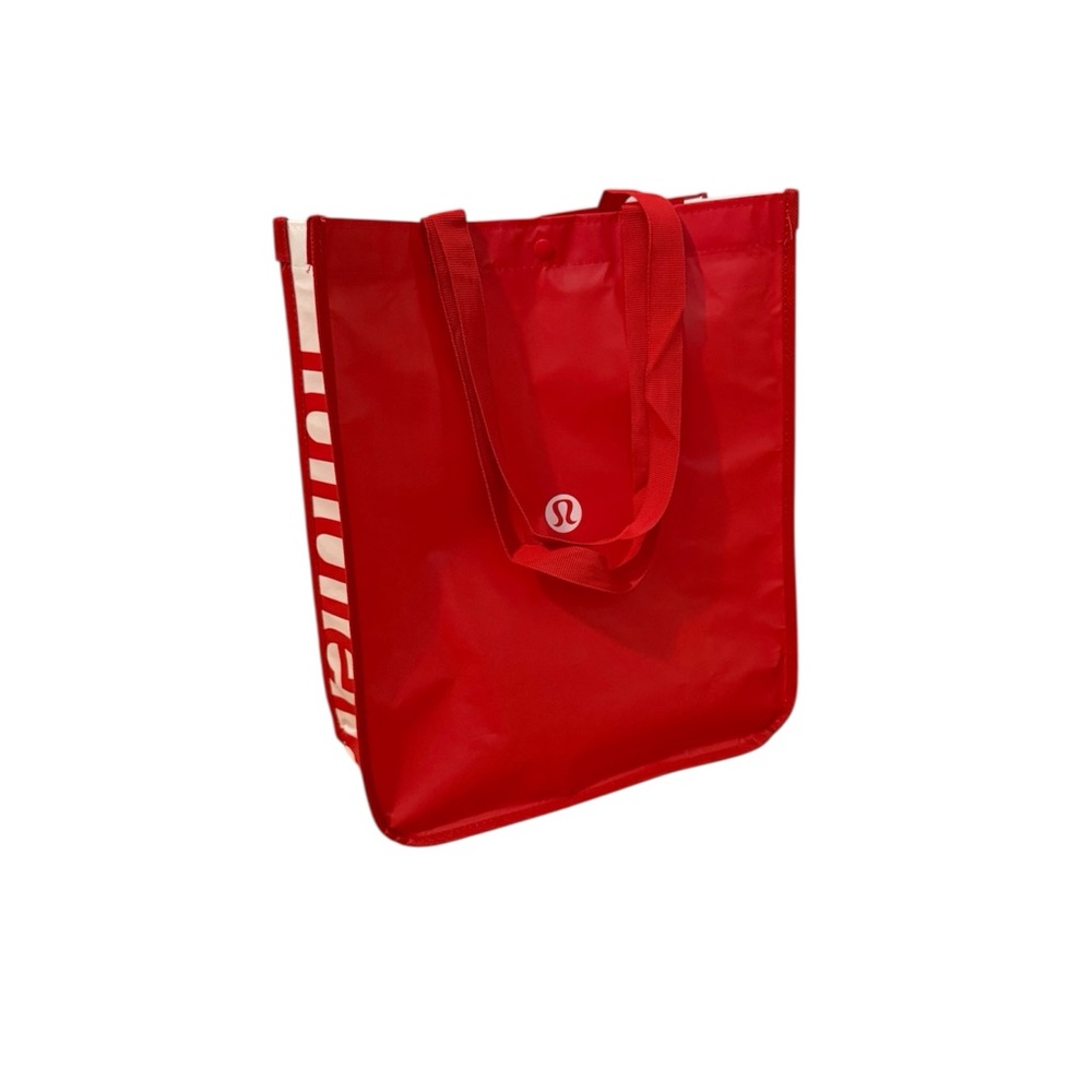 Lululemon Athletica Red and White Reusable Bag - Picture 7 of 8
